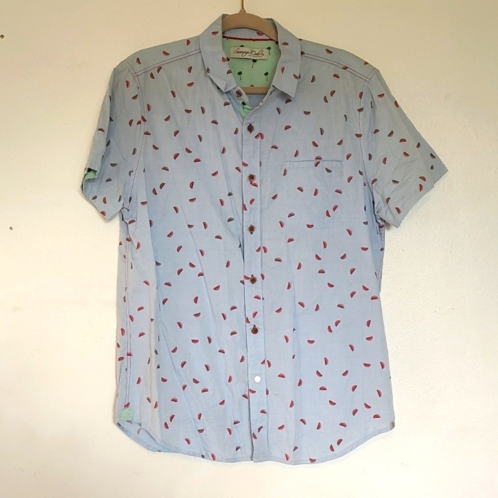 Sovereign Codes Los Angeles Button Down Short Sleeve Size L